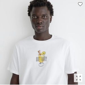 J Crew Made-in-the-USA hot toddy graphic T-shirt